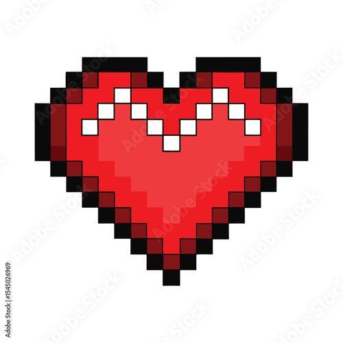 Pixelated heart