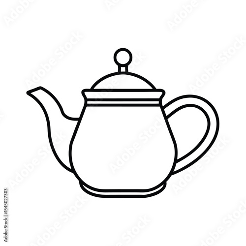 tea pot kitchenware vector art