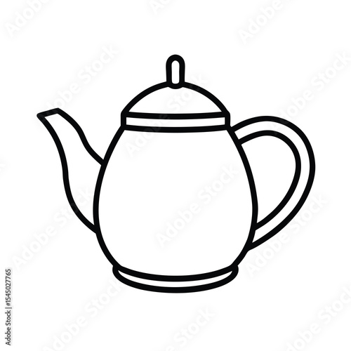 tea pot kitchenware vector art