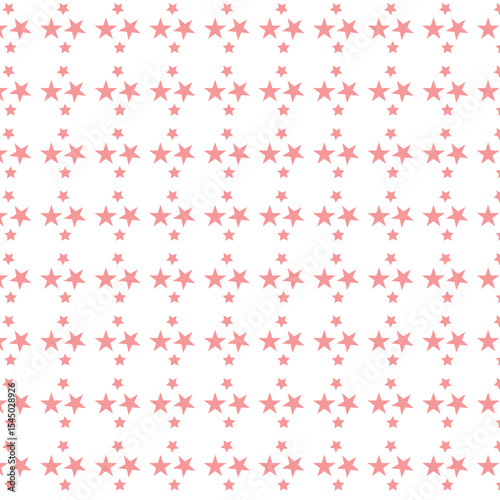 seamless pattern with pink stars