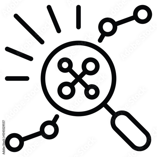 Anatomic Disease Icon Line Vector Illustration