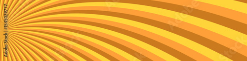 Geometrical swirl ray background - abstract orange vector design