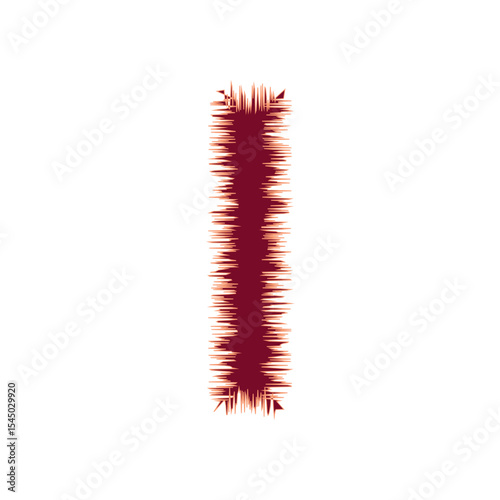 Blank Jagged Rectangle Line Frame
