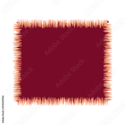 Blank Jagged Rectangle Line Frame