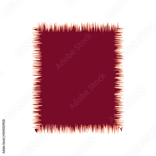 Blank Jagged Rectangle Line Frame