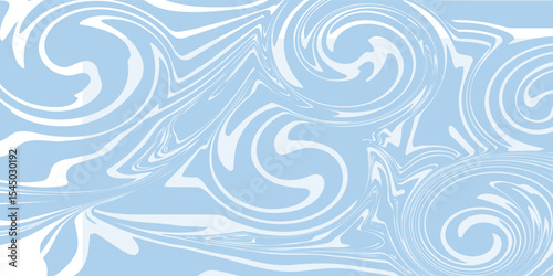 Abstract background seamless pattern with colorful waves. Trendy vector illustration in retro psychedelic style