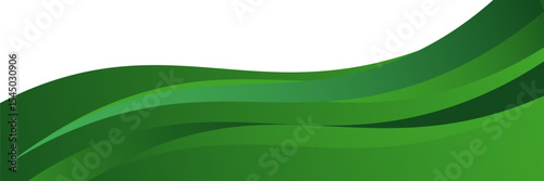 Emerald Wave Abstract. vector illustration