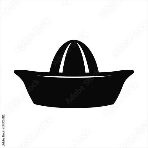Silhouette of a simple citrus juicer for fresh squeezed juice