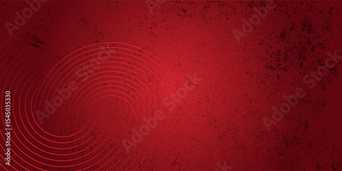 Red diagonal geometric shape with halftone. Modern fiber textured vector eps 10