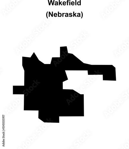 Wakefield (Nebraska) blank outline map