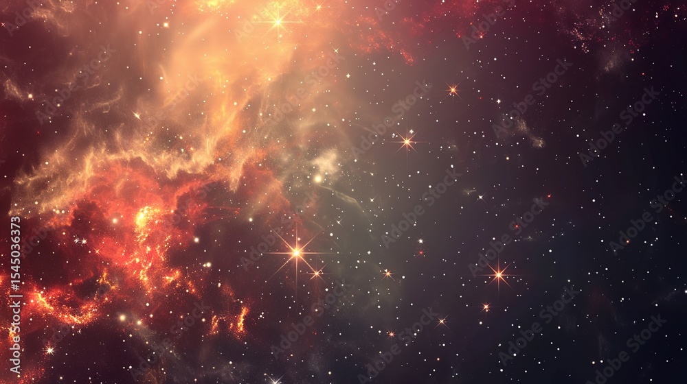 Fototapeta premium Dreamy Star Background: Celestial Scapes, Nebula Wonders, and Cosmic Imagery for Dreamlike Visuals