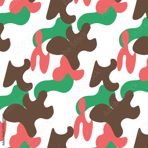military camouflage seamless pattern design