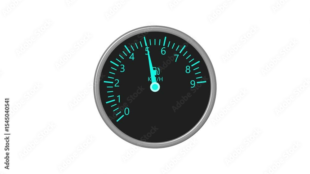 Analog Speedometer Display Animated, Car Dashboard Speedometer Animation, Accelerating Needle Showing RPM Analog Speedometer Display Animated, Car Dashboard Speedometer Animation, Accelerating Needle Showing RPM
