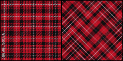 Classic plaid seamless pattern vector. Background graphic tartan fashion design use for print, texture, cloth, fabric, flannel.