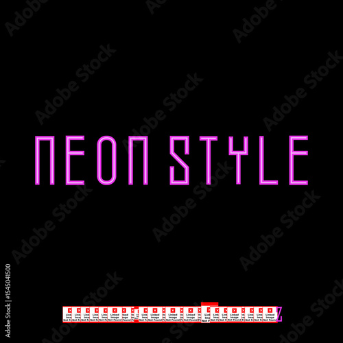 Neon Style Font