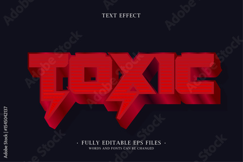 Toxic Text Effect in Retro 3D Style