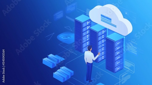 Isometric View of Remote Database and Virtual Data Management Across Information Networks in Cloud