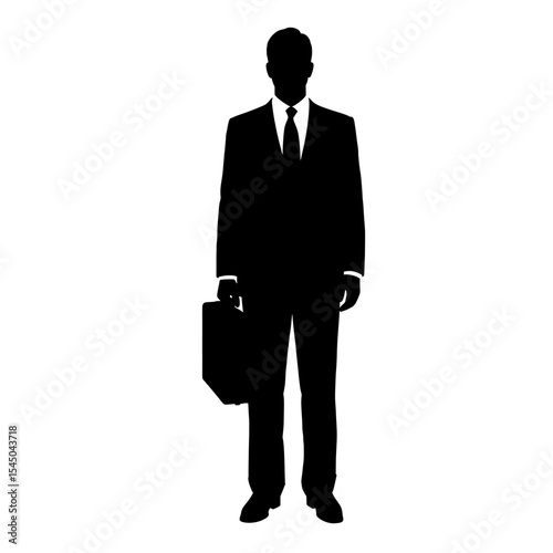 Black silhouette lawyer briefcase legal professional figure courtroom stance law justice