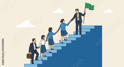 Teamwork and Collaboration Climbing the Ladder to Success