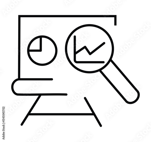 SEO Icon Set. A black icon.analytic icon for illustration