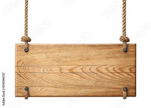 Wooden Sign Hanging with Rope - Rustic Decor Ideas