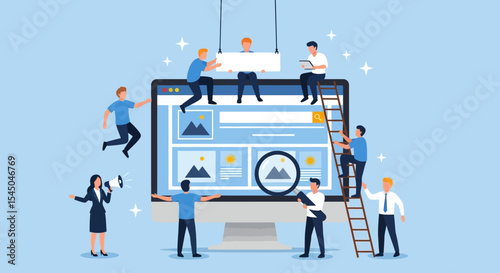 Teamwork Building Website Collaborative Web Development and Design