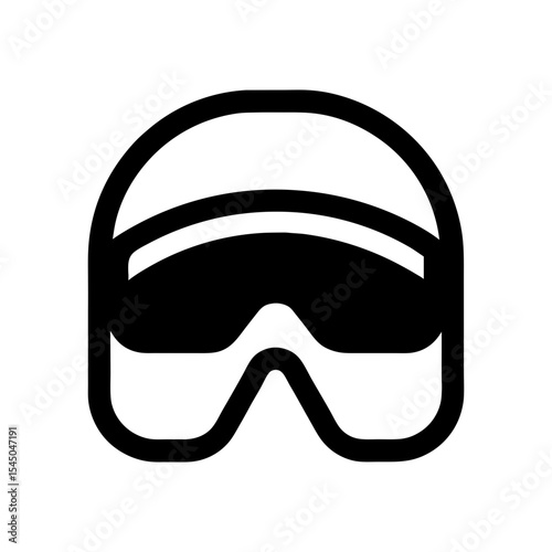 Modern ski goggles logo perfect for ski gear branding and alpine sports identity