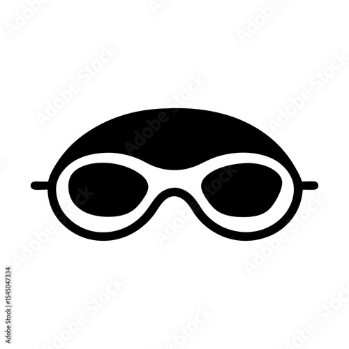 Modern swim goggles logo design perfect for aquatic gear and fitness branding