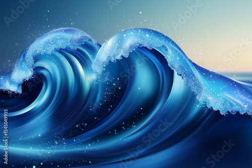 Majestic Ocean Waves Crashing Against Rocky Shoreline, Capturing the Raw Beauty of Nature s Power
