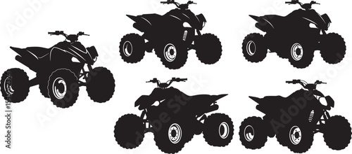 vector silhouette of a motorcycle
