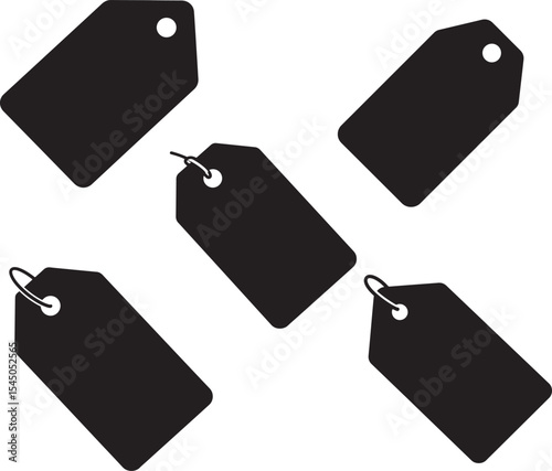 set of price tags