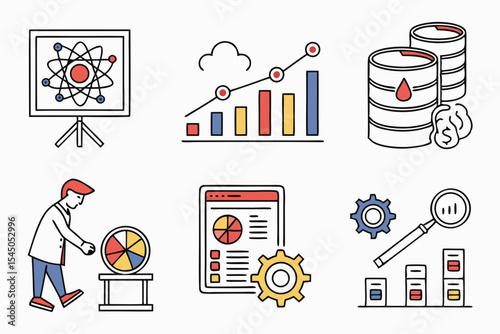 set of infographic elements
