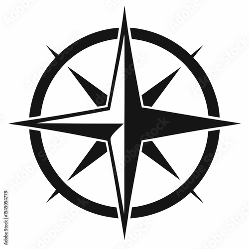 compass rose vector