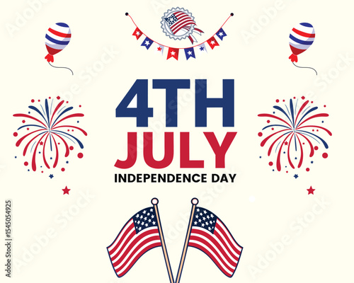 4th of july design elements
