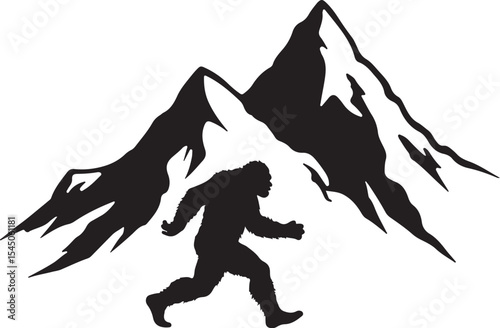 Bigfoot Vector Silhouette Bundle