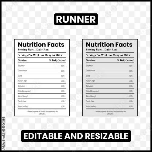 Runner Nutrition Facts

Running Label Design

Marathon Runner Poster

Jogging Humor Design

Race Day Nutrition Label

Running Motivation Art

Runner Typography Poster

Fitness Running Label

Daily Run