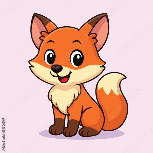 Baby Red Fox Vector Image