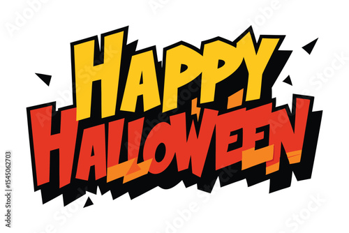 Happy Halloween Typography Vector Design