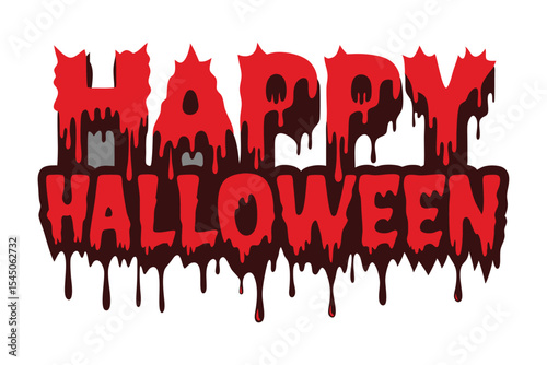 Happy Halloween Typography Vector Design
