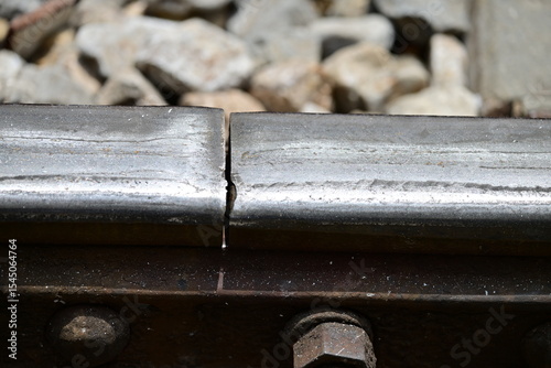 A broken railway track in Hanoi-Vietnam.