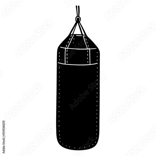 Punching Bag – Boxing Training Equipment Vector