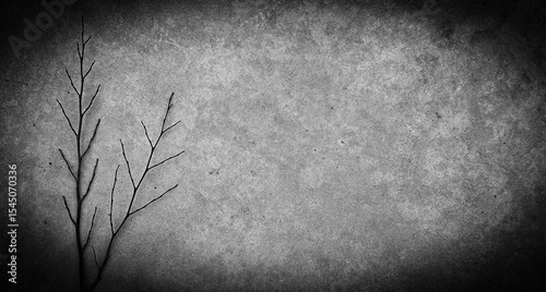 The old texture has branches as a sad illustration.