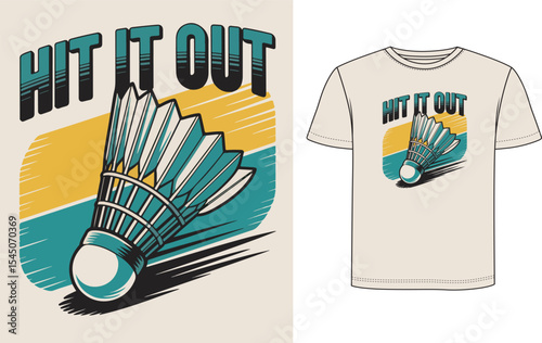Badminton T Shirt Design