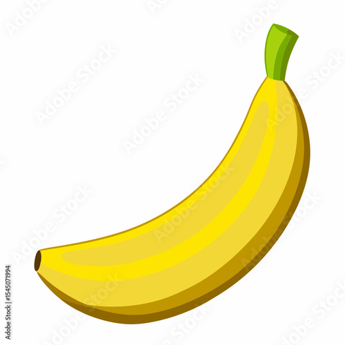 Simple Bannena Vector on White Background