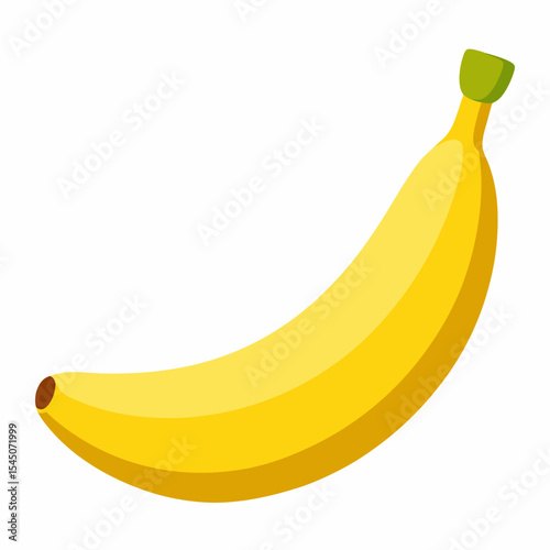 Simple Bannena Vector on White Background