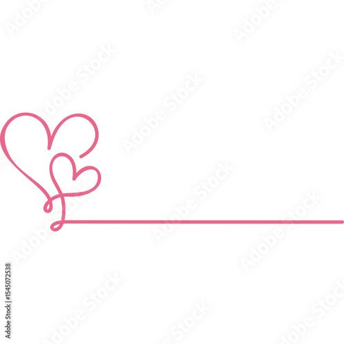 Heart Line Art