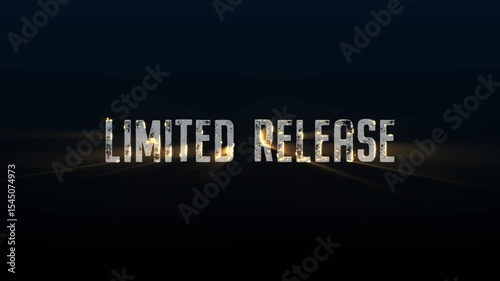 Limited Release Glossy Fire Text Reveal – 4K Urgent Drop Promo Animation