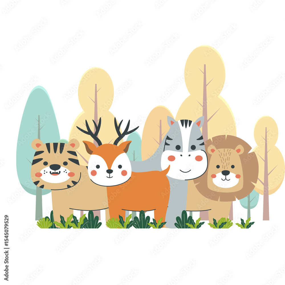 Naklejka premium Animals