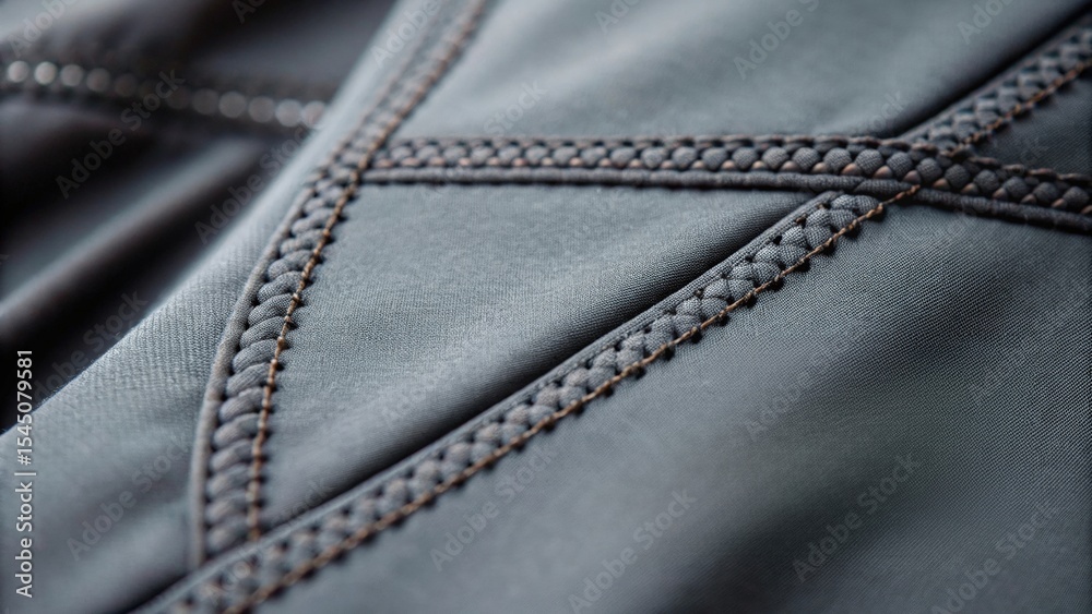 custom made wallpaper toronto digitalClose-up of textured black fabric showcasing intricate stitching patterns and details, emphasizing craftsmanship and material quality.