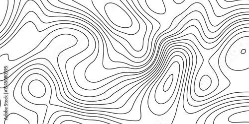 Abstract Elevation Map Lines in White – Clean and Minimalistic Vector Texture.